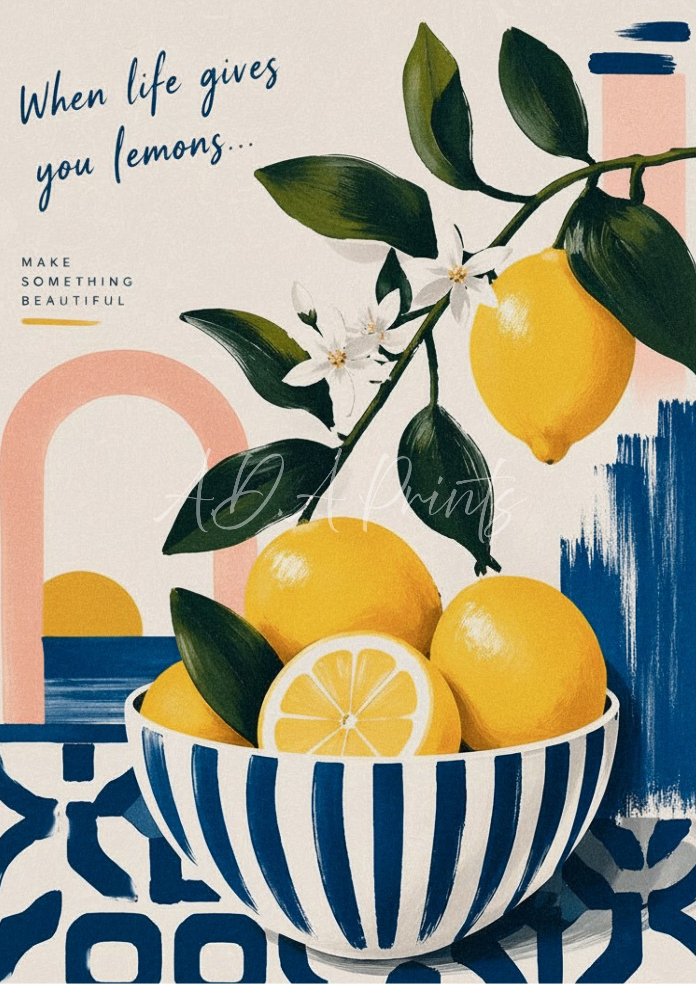 When Life Gives You Lemons Wall Art Print