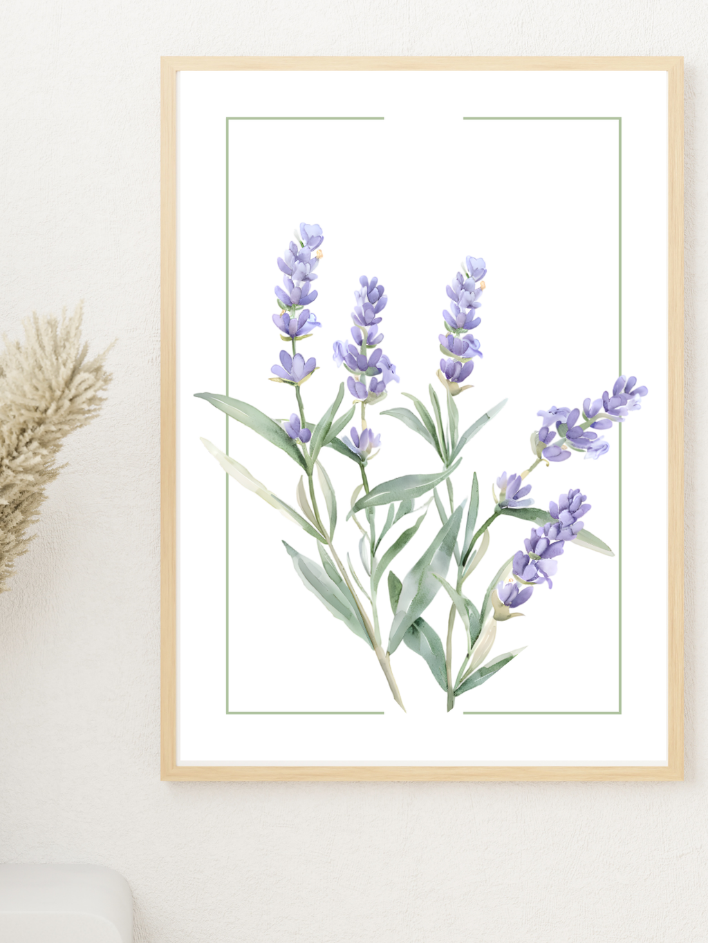 Lavender Watercolour Botanical Art Print | Floral Home Décor