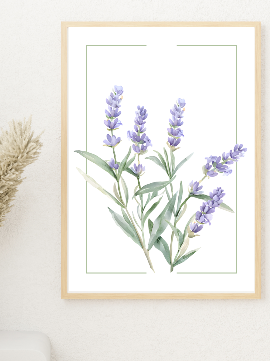 Lavender Watercolour Botanical Art Print | Floral Home Décor
